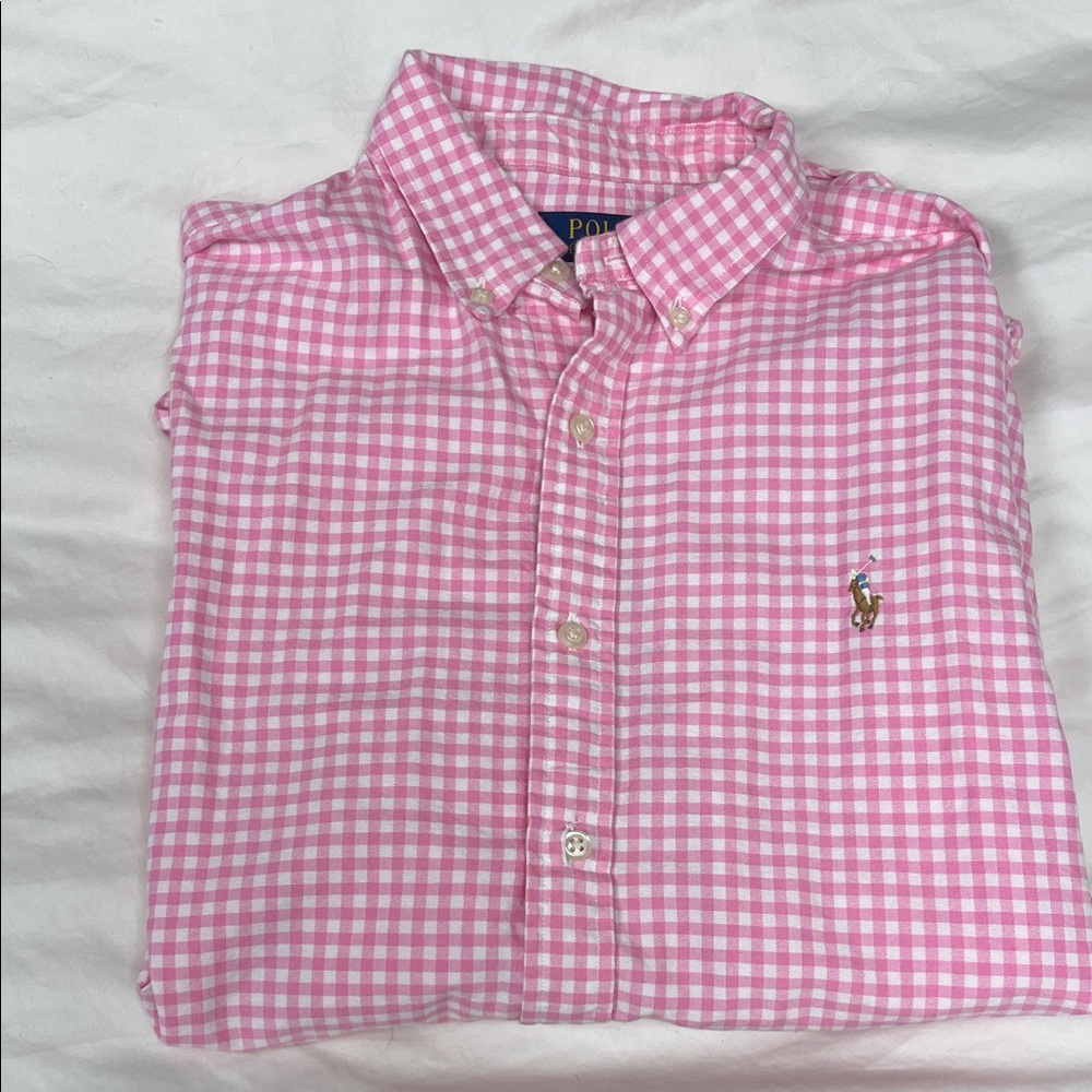 Polo by Ralph Lauren Pink Checkered Men's Shirt
